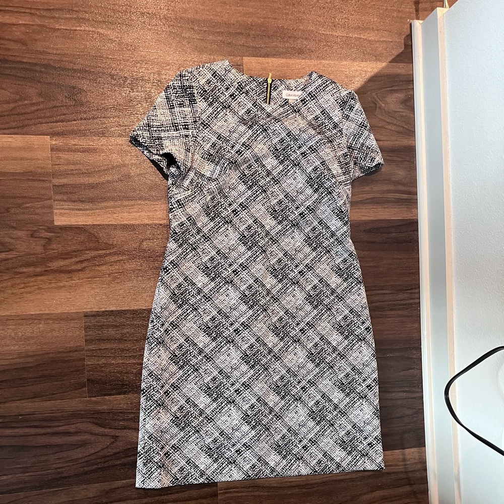 Black and white Calvin Klein dress